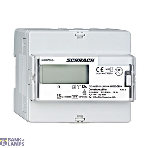 Digital kWh-meter 80A direct, 3phase, with M-Bus interface image 1