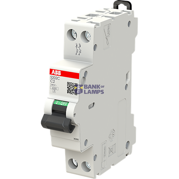 Circuitbreaker 2A 2p C-kar, 6kA image 3
