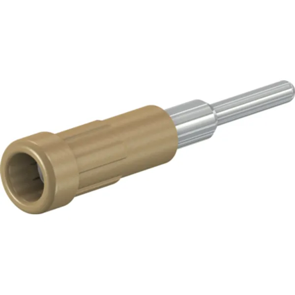 2 mm socket, solder connection, mounting Ø 3.9 mm, brown, 63.9318-27 image 1