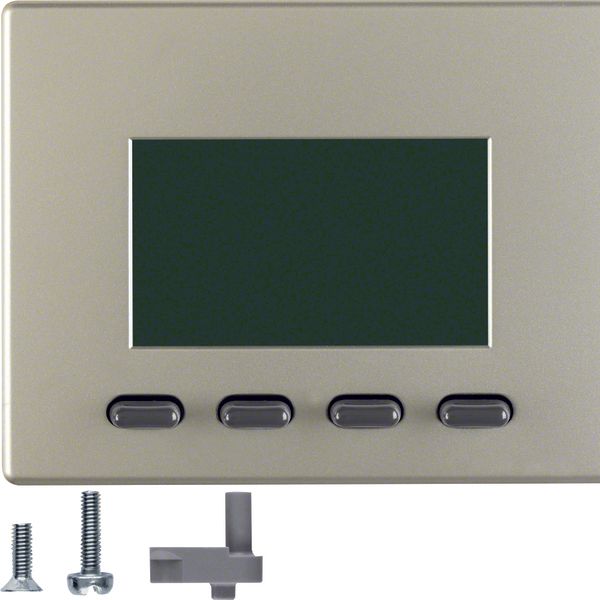 Info display, KNX - arsys, stainless steel matt, lacq. image 1