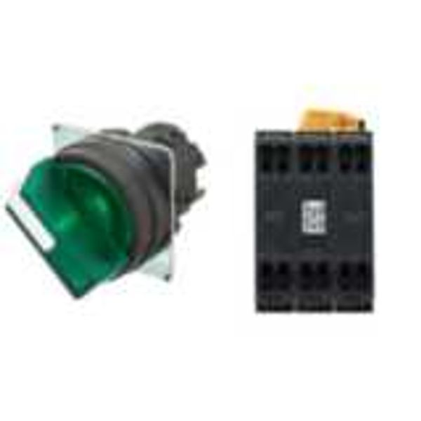 Selector A22NW Ã˜22, 2 position, Lighted, bezel PLASTIC, MANUAL, COLOR A2245429M image 2