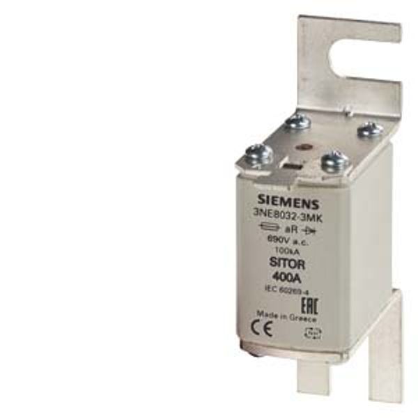 SITOR fuse link, with bolt-on links, NH00, In: 80 A, gR, Un AC: 690 V image 1