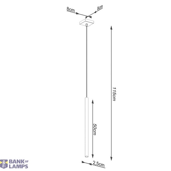 HANGING LAMP PASTELO 1 GOLD G9 1X8W IP20 image 8