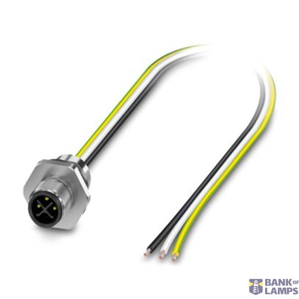 SACC-E-M12MSS-2PE-M16XL/0,5-US - Device connector front mounting image 1