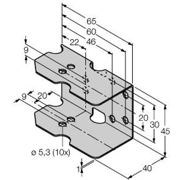 Mounting Accessories protective frame   MF-CK40-3S image 1