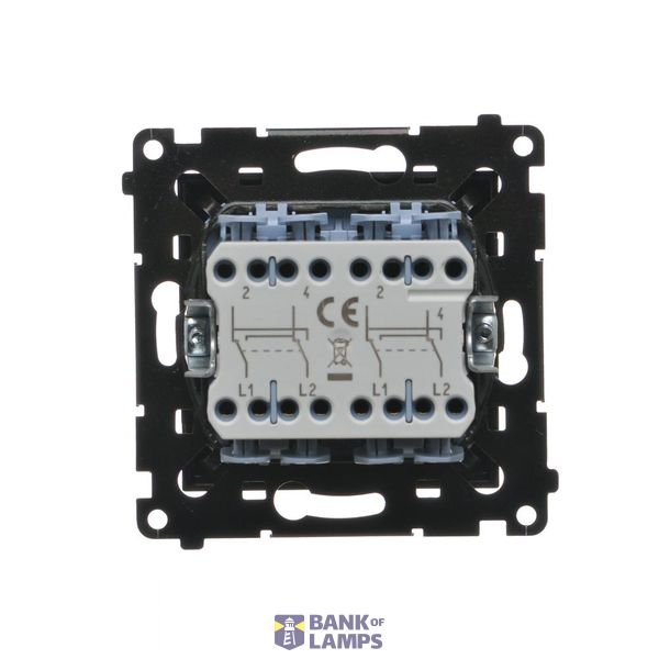 5 gang frame, Simon 24, IP20/IP44, graphite mat image 1