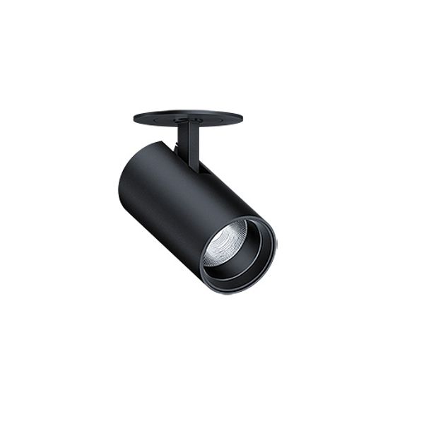 V2-SR S 1800-940 SWI LFL BK BK - LED semi-recessed spotlight, tiltable image 1
