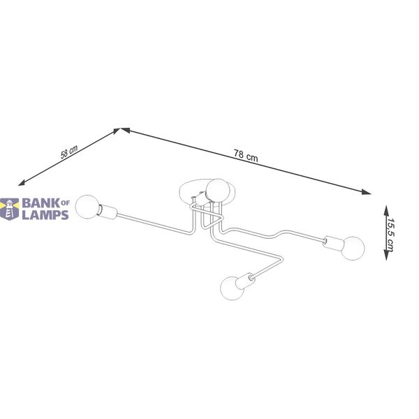 Chandelier VECTOR 4 black image 8