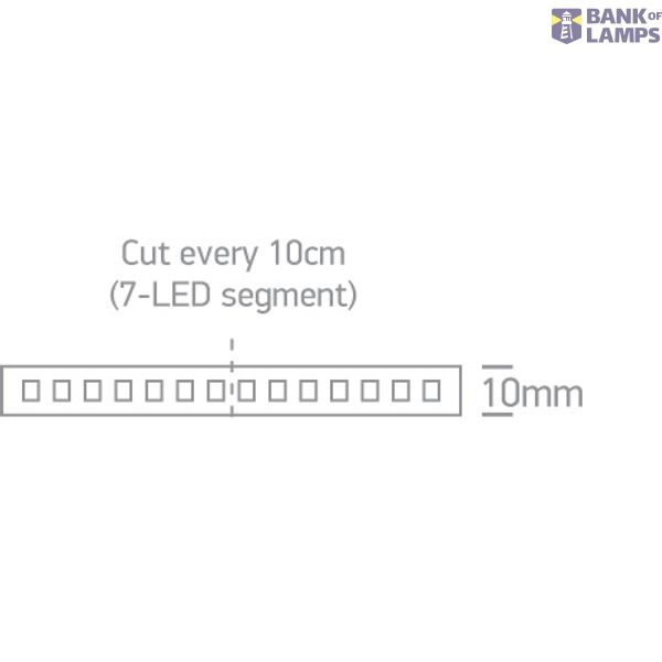 LED STRIP 24V CW 5m ROLL 4,8W/m IP68 image 2