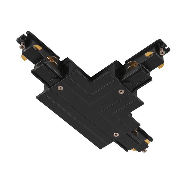 T-connector  S-TRACK 3-phase-recessed rail ,IP20,black image 1