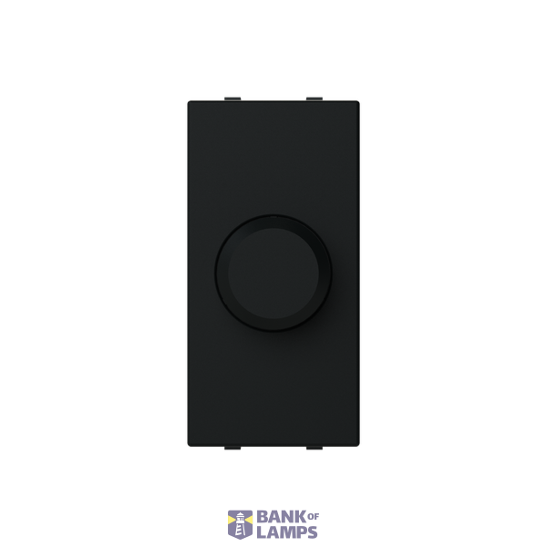 Resistive rotatory dimmer 127/230V - 1M - Matt Black image 1