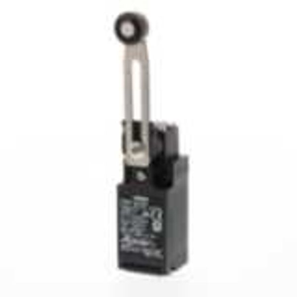 Limit switch, Adjustable roller lever, form lock (metal lever, resin r D4N 0191M image 1