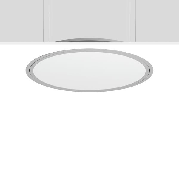 TRIONA round, 70 W, 6450 lm, 830, silver, DALI Recessed ceiling lumina image 2
