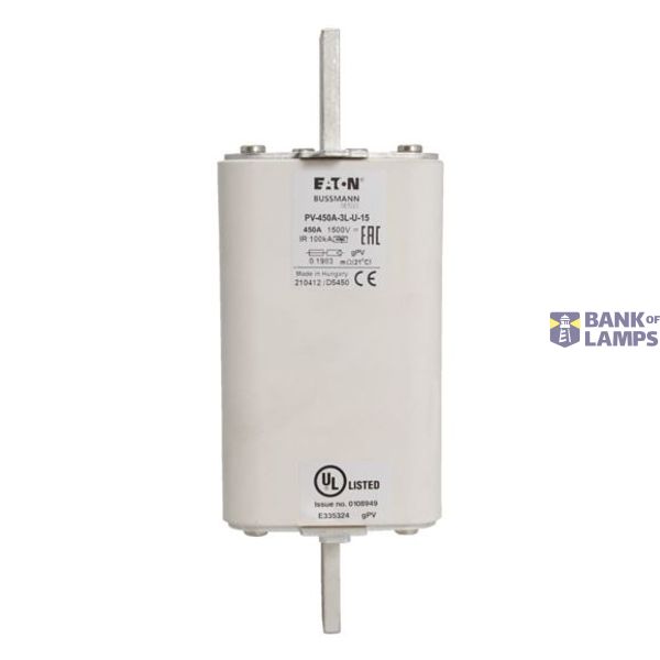 PV-450A-3L-U-15 Eaton Bussmann series photovoltaic fuses image 1