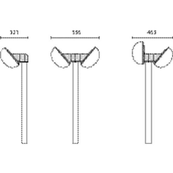 CHIP CORNER BRACKET 42MM MAST BLACK image 4