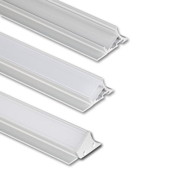 Wall-mounted aluminum profile NK, 36x19mm, White diffuser, 1m image 1