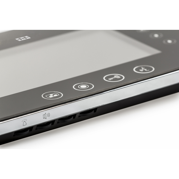 Monitor: 7" color monitor with memory, SD card port, plastic/aluminum, black + power supply image 3