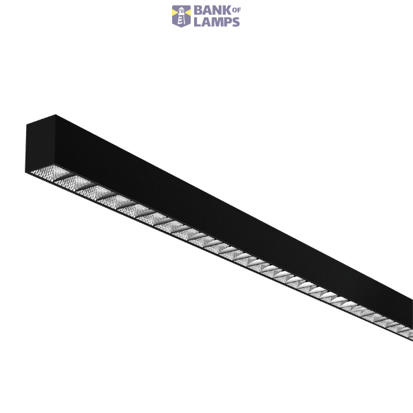 Nile 3 Up/Down Batten 5ft 50W Reflector SCT Black DALI image 1