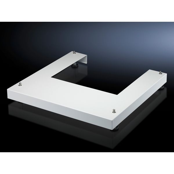 Base for FlatBox, WxD 600x600 mm RAL7035 image 2