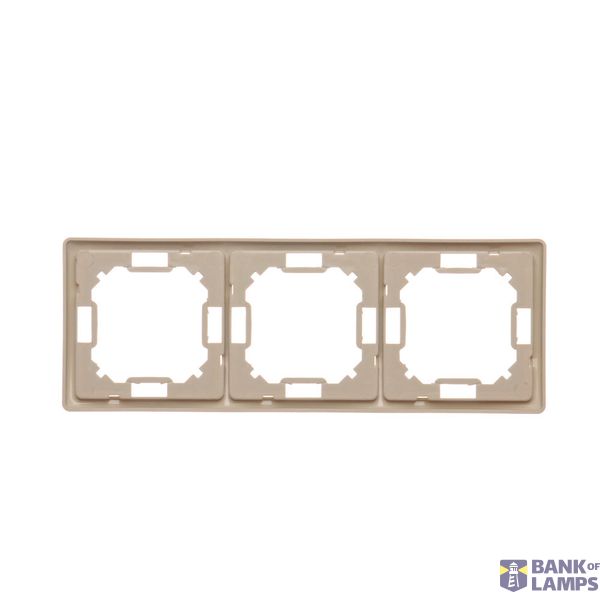 Double intermediate switch without pictogram, (module), 10AX, quick connection, Gold matt, metalic image 1