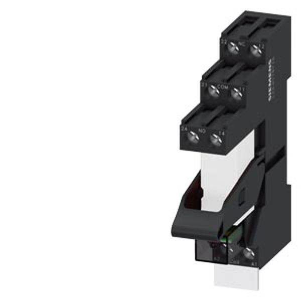 Plug-in relay complete unit  DC24V/ 1 CO LZS:RT3B4L24A image 1