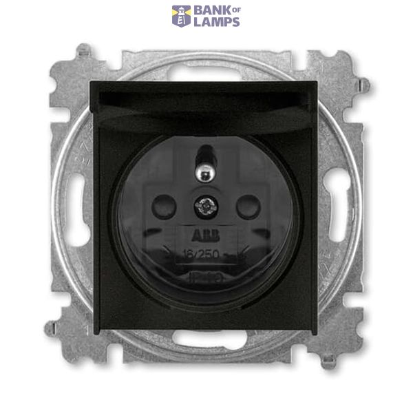 5519H-A02397 63 Socket Outlets with Hinged Lid anthracite - Levit image 1