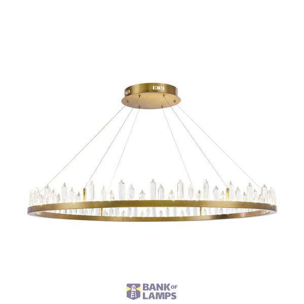 Modern Gletscher Pendant Lamp Brass image 1
