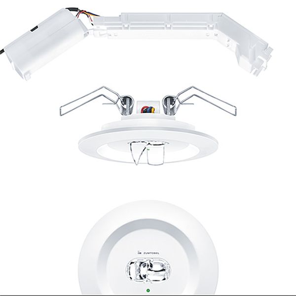 RESCLITE PRO MRCR ESC90 HP E3D WH - Safety luminaire image 1