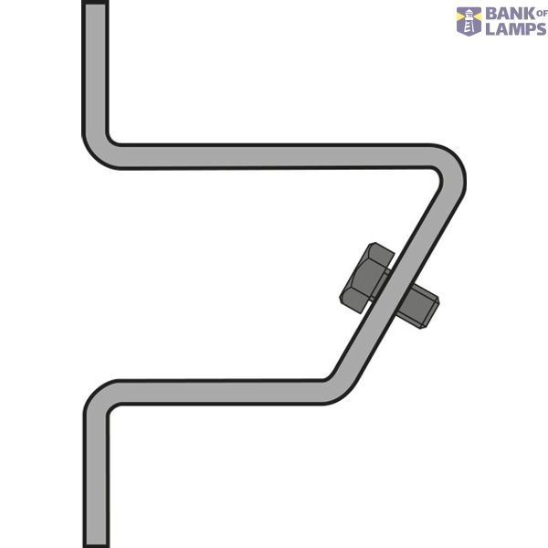 LUMINAIRE WALL SUSPENSION 30G HOT-DIPPED image 2