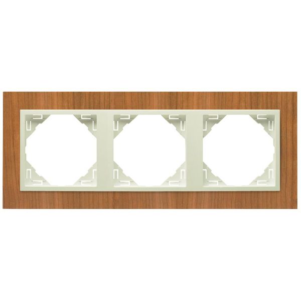 TRIPLE FRAME CHERRY-TREE/PEARL image 2