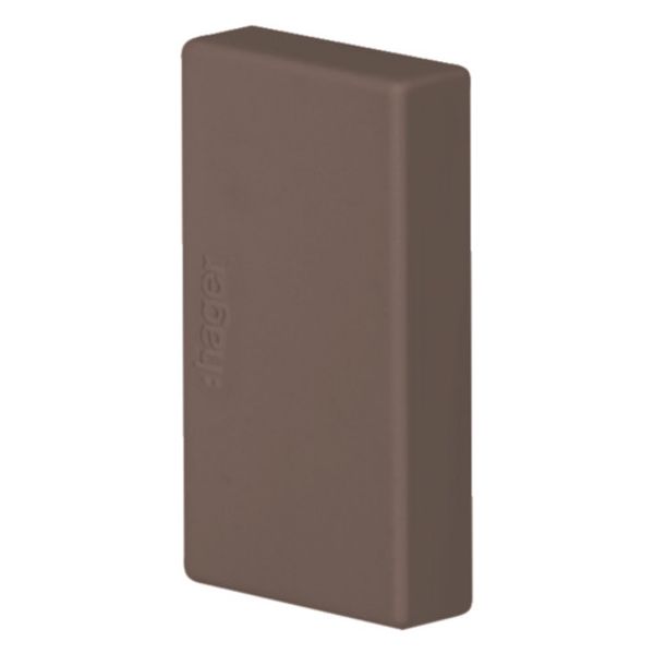 End piece, cut-laminating, halogen-free for LF/LFF 20x33mm brown image 1