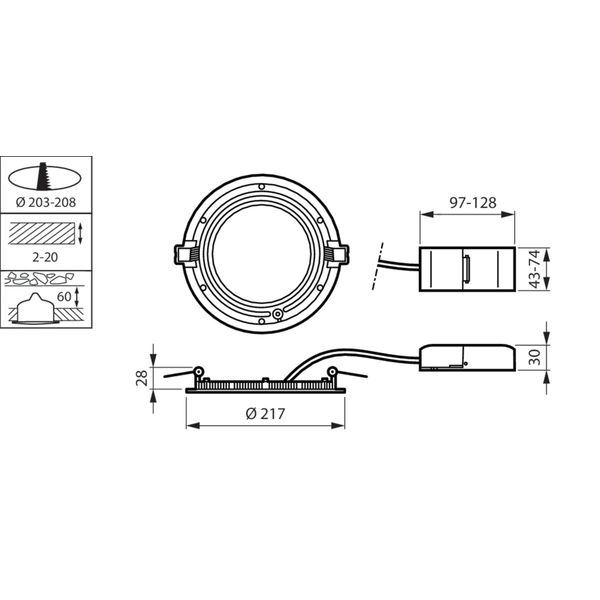 DN145B LED10S/840 WIA-E WH image 2