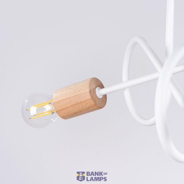 EMBER 3 WHITE CHANDELIER image 12
