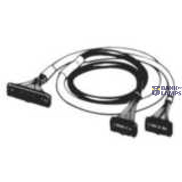 I/O connection cable, unshielded, MIL40 to 2 x MIL20, 2 m XW2Z0512D image 1