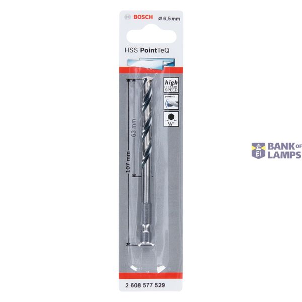 HSS PointTeQ Hex Drill Bit 6.5mm 1 pcs. image 2