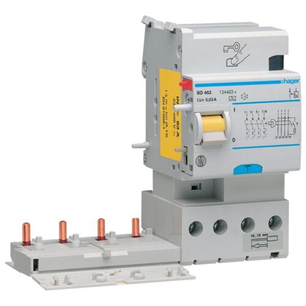 Diff block. 4P 40A 300 mA type HI3M image 1
