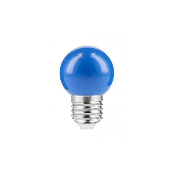 LED Bulb E27, B45, 1 W, 50 lm, AC220-240V, 270°, blue image 1