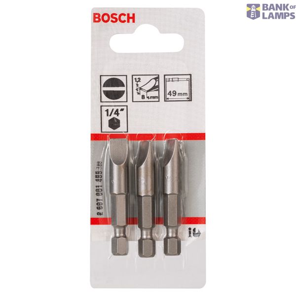 Screwdriver bit Extra Hard S 1,2x8,0, 49 mm 3 pcs. image 2