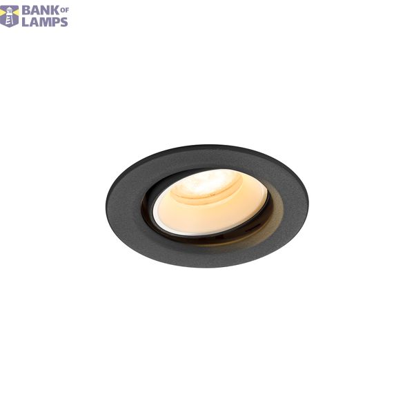 NUMINOS© MOVE XS, recessed CL, 3000K, 55ø, IP20, round bl/wh image 1