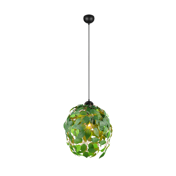Leavy pendant 38 cm E27 green image 1