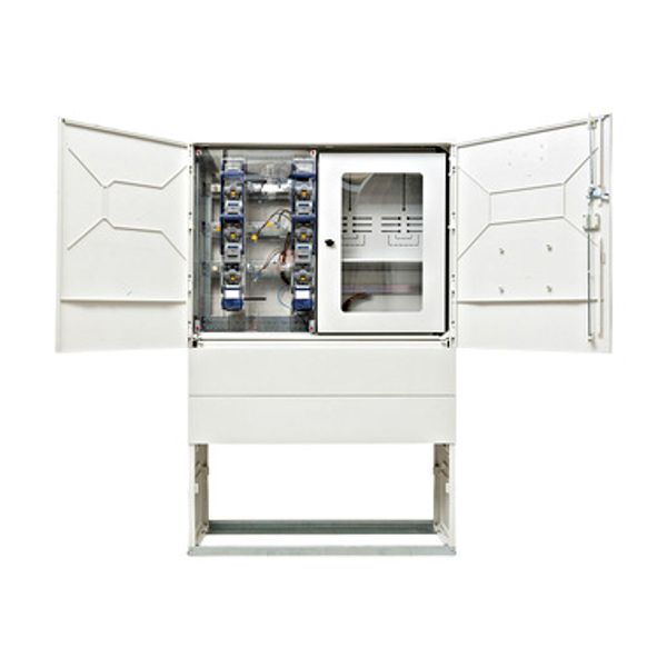 Transformer measuring cabinet 250A, LEW, 4-pole, IP44, RAL7035 image 1