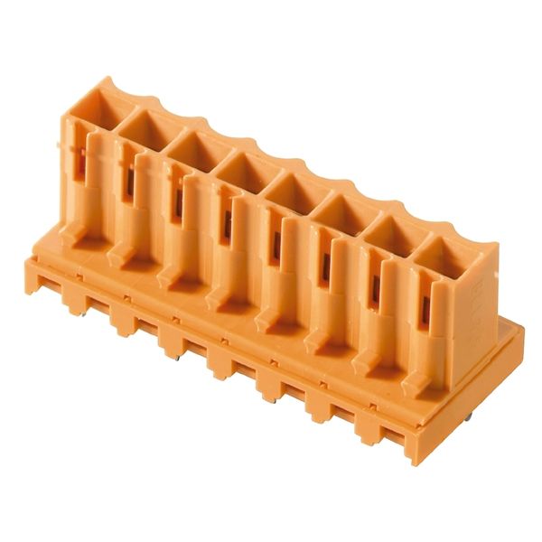 PCB plug-in connector, female header, closed side, THT solder connection, 3.50 mm, Number of poles: 12, 180°, Solder pin length (l): 3.2 mm, tinned, orange, Tube image 1
