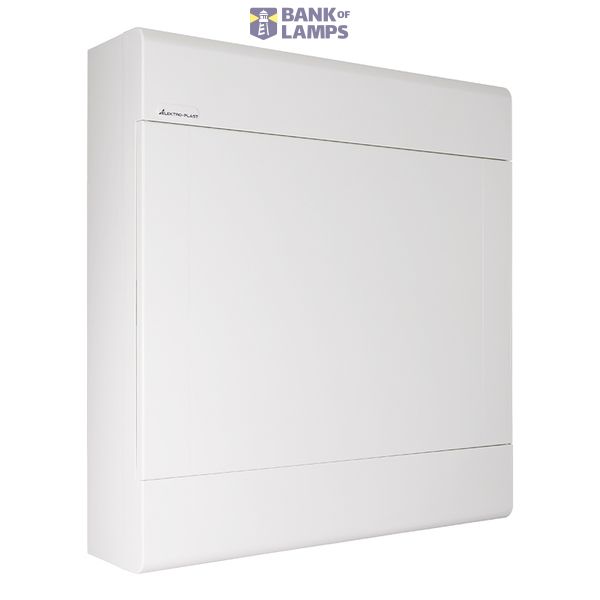 Surface-mounted distribution board SRn-36/2B, N+PE (2x18) IP40, white door image 1