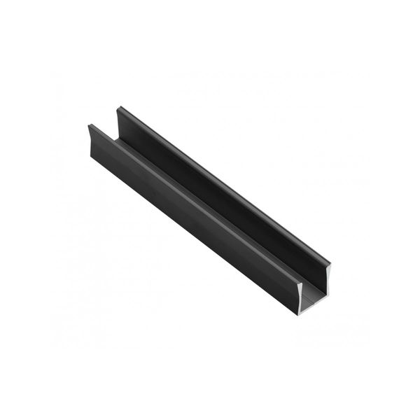 Profile GLAX MINI high for LED strip, surface-mounted, 2 m, black image 1