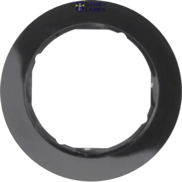 Single frame, R.Classic series, glossy black plastic image 1