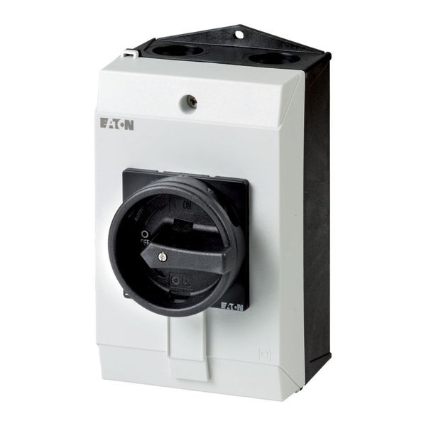 P1-32/I2/SVB-SW Main switch, P1, 32 A, surface mounting, 3 pole, STOP function, With black rotary handle and locking ring, Lockable in the 0 (Off) position image 3