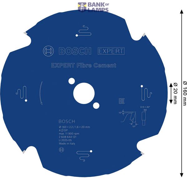 Expert for Fiber Cement circular saw blade 160 x 20 x 2,2 mm, 4 image 1