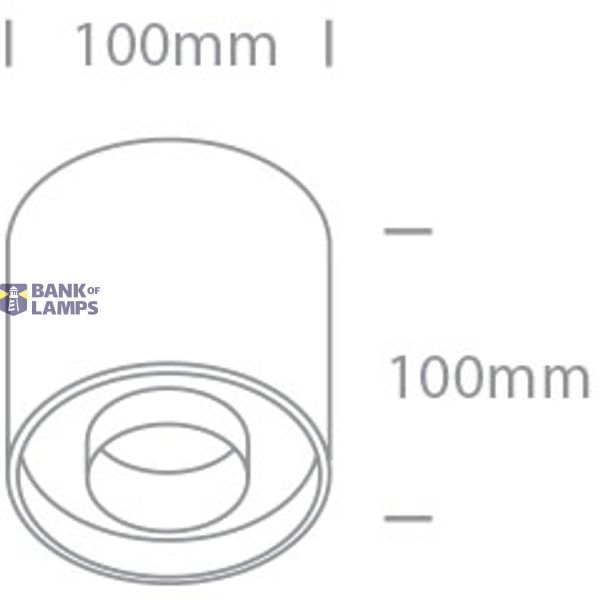 WHITE LED 22W WW IP20 230V DARK LIGHT image 2