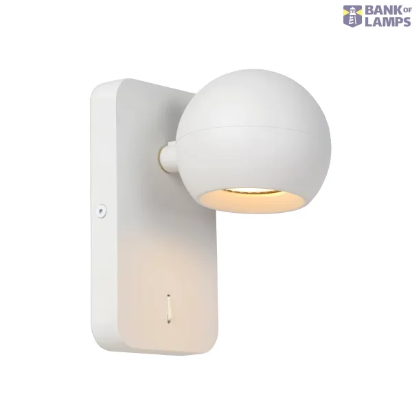 Lucide FAVORI - Wall spotlight - 1xGU10 - White image 1