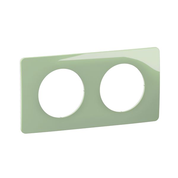 PLATE 2 GANG CELADON GREEN image 1